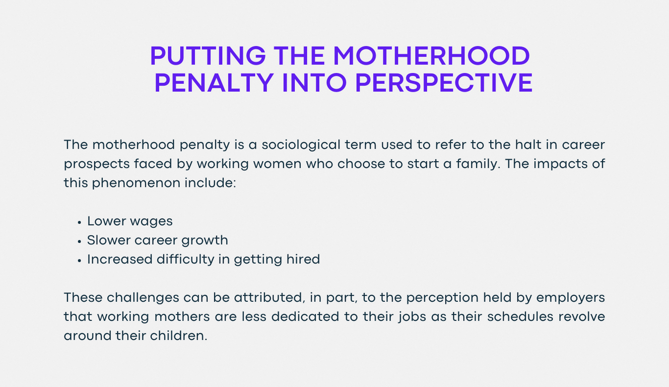 Putting the motherhood penalty into perspective