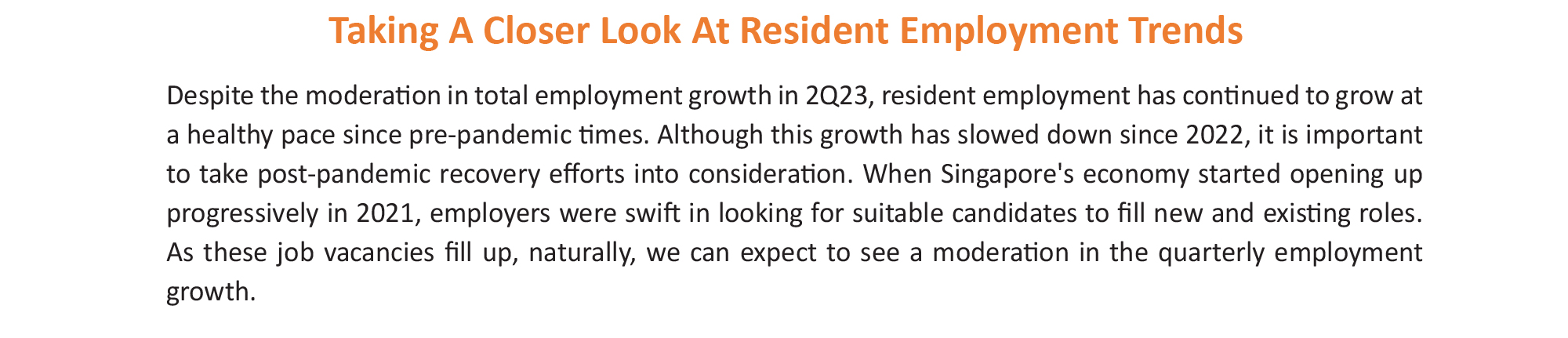 Taking A Closer Look At Resident Employment Trends