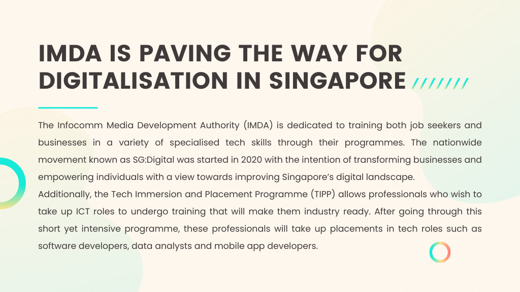 IMDA is paving the way for digitalisation in Singapore